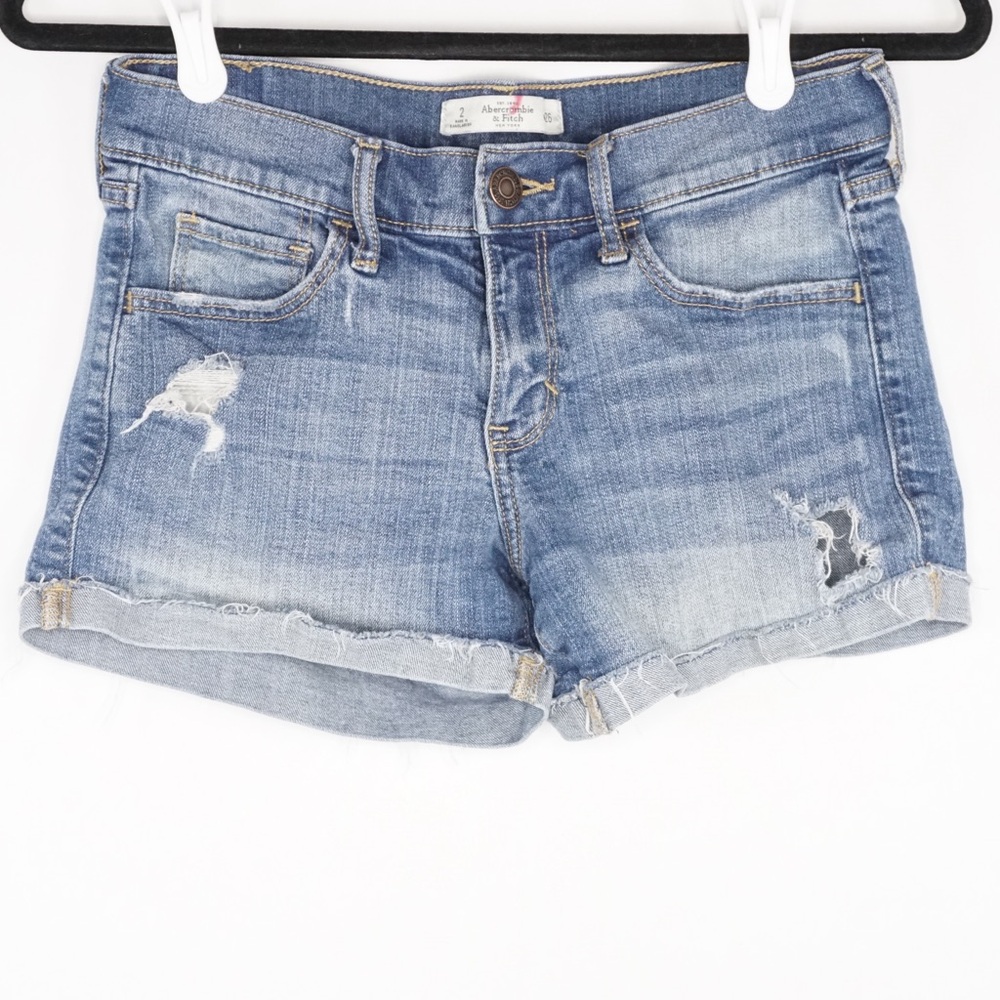 Abercrombie & Fitch Distressed Jean Shorts